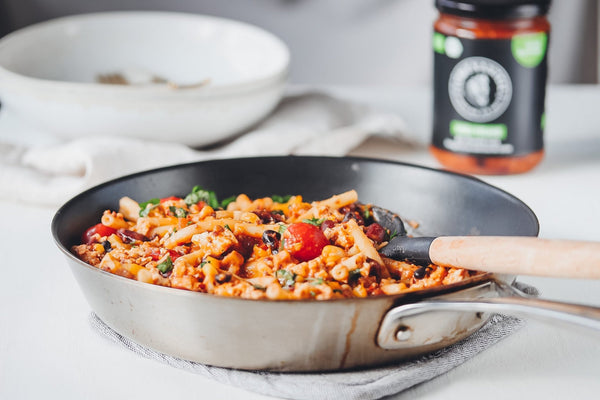 Chili Mac & Cheese - veganes Mittagessen - Löwenanteil