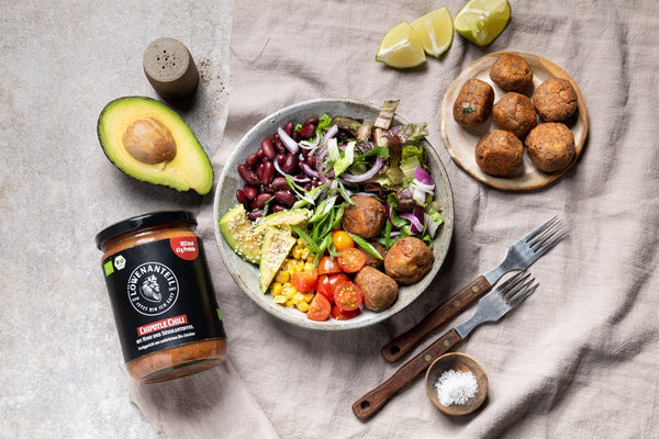 Mexikanische Bowl mit Chili-Falafel - Löwenanteil