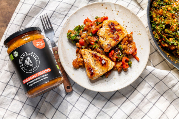 One Pan Mediterranes Hühnchen - Löwenanteil