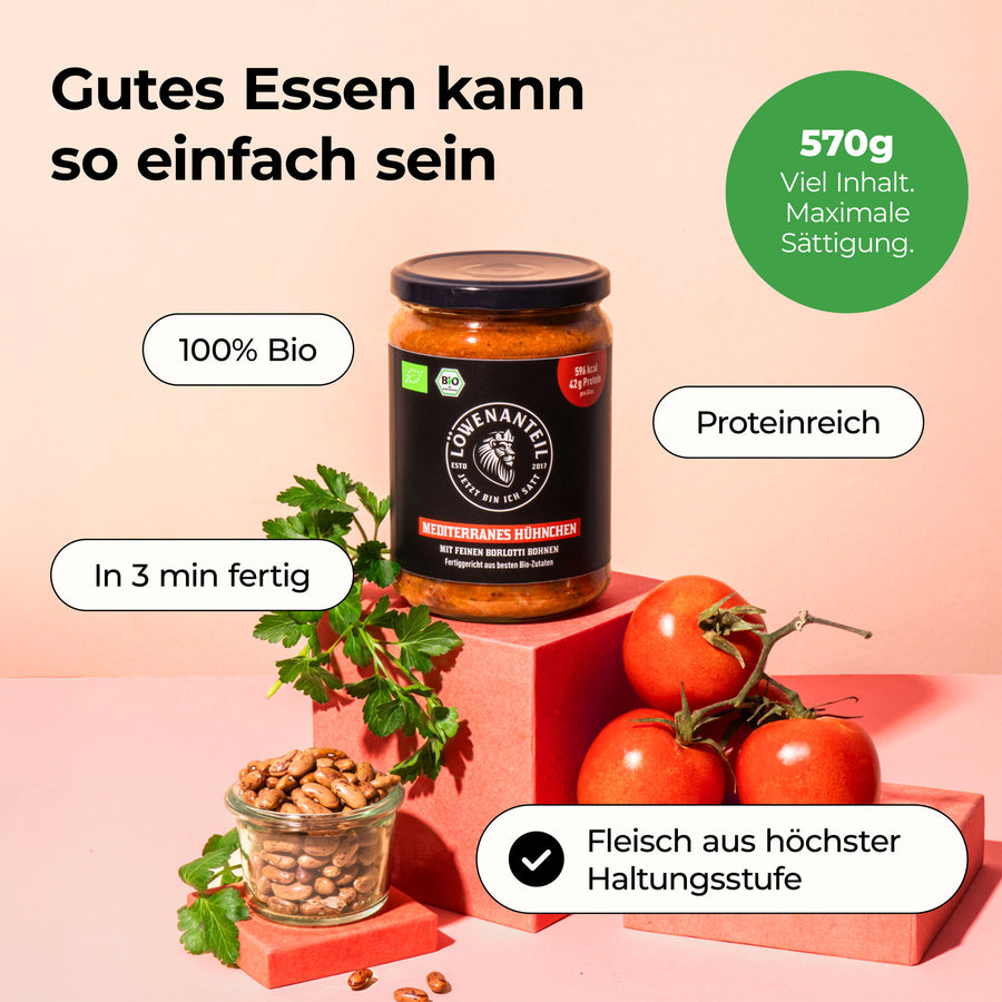 Mediterranes Hühnchen - Löwenanteil